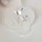 COem ODM 1.8g άσπρο πλαστικό λογότυπο Foiling γάντζων ασημένιο